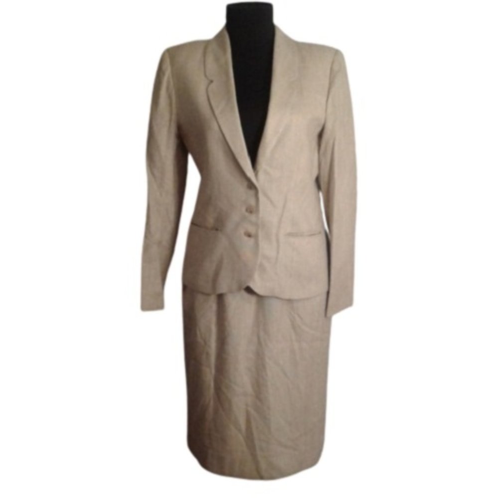 DVF 6 Silk Skirt Suit jacket blazer set Diane Von Furstenberg